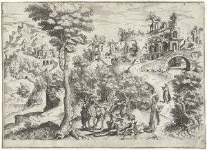 Landschaft mit dem barmherzigen Samariter