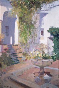 Gartengrotte, Alcazar von Sevilla von Joaquin Sorolla y Bastida