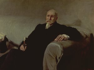 Porträt von Jose Echegaray y Eizaguire (1832-1916) spanischer Mathematiker und Dramatiker von Joaquin Sorolla y Bastida
