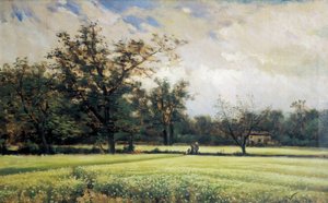 Blühender Buchweizen von Joaquin Vayreda