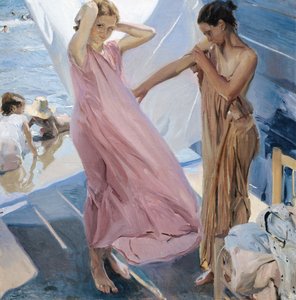 Nach dem Bad von Joaquín Sorolla