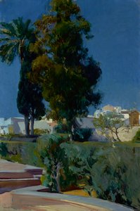 Ecke des Gartens, Alcazar, Sevilla von Joaquín Sorolla