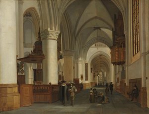 Innenansicht der Kirche St. Bavo in Haarlem