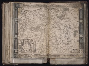 Nova Poloniae delineation Karte von Polen, um 1629-1630 von Jodocus Hondius