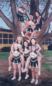 Jesuitische Cheerleader in einem Baum, 2002
