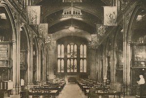 Bibliothek des Guildhall, die jeder Londoner besuchen sollte, ca. 1935 von Joel