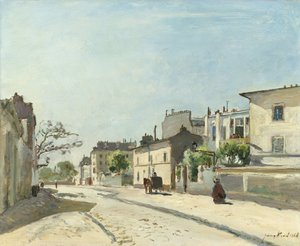 Rue Notre-Dame, Paris von Johan Barthold Jongkind (signed by artist)