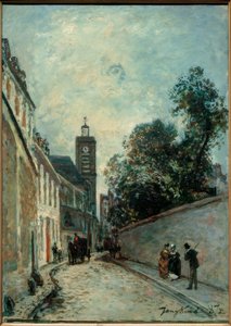 Die Rue de l’Abbé-de-l’Épée und die Kirche Saint-Jacques du von Johan Barthold Jongkind