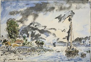 Fischerboot von Johan Barthold Jongkind