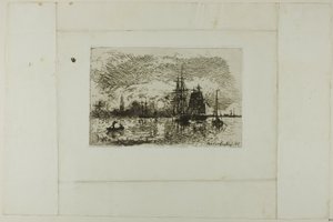 Sonnenuntergang, Hafen von Antwerpen