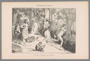 Die gestörte Ruhe im Paradies von Johan Braakensiek