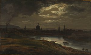 Dresden im Mondlicht