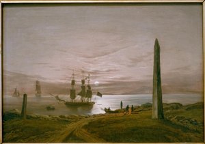 Fjordlandschaft bei Mondschein von Johan Christian Dahl