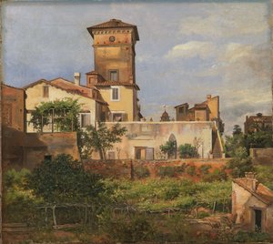 Szene aus der Villa Malta von Johan Christian Dahl