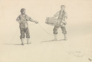 Zwei Männer von Johan Christian Dahl