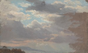 Wolkenstudie aus dem Atelierfenster