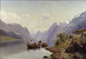 Brautgeleit am Hardangerfjord