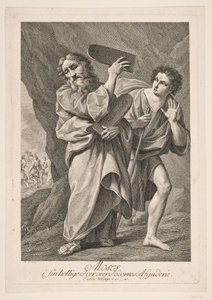 Moses in seinem heiligen Eifer über den Götzendienst der Völker