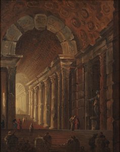 Eine gewölbte Treppe, ca. 1783