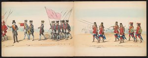 Maskerade der Delfter Studenten, 1857 (Platte 2) von Johan Hendrik Hoffmeister