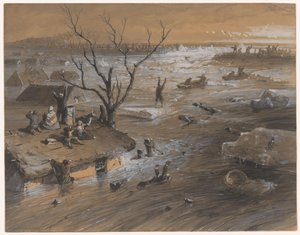 Deichbruch bei Brakel, 4. Januar 1861
