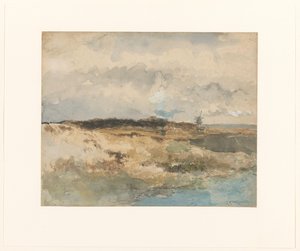 Ansicht des Dekkersduin bei Den Haag von Johan Hendrik Weissenbruch (signed by artist)