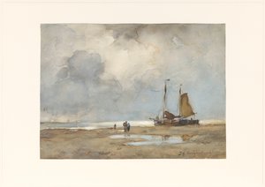 Ansicht am Strand von Johan Hendrik Weissenbruch