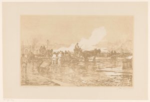 Hafenansicht in Rotterdam von Johan Hendrik van Mastenbroek (signed by artist)