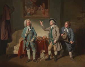 Edward Shuter, John Beard und John Dunstall in Isaac Bickertons "Love in a Village"