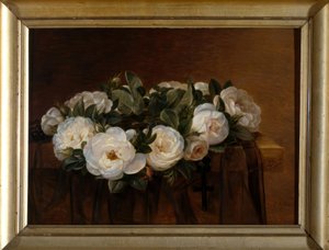 Kranz aus weißen Rosen