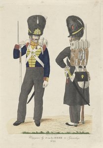 Zwei Infanteriesoldaten von Johan Martin Leydenroth