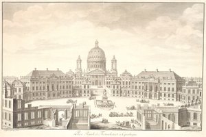 Place Royale de Friedrichstadt in Kopenhagen von Johan Martin Preisler