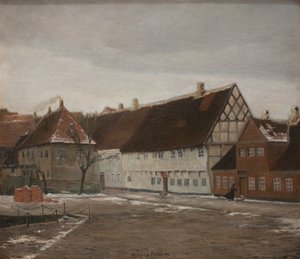 Winterabend in Ribe, Jütland