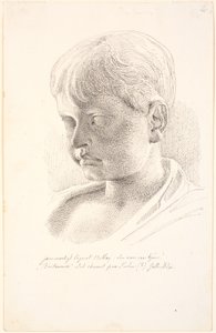 Britannicus Kopf. 3/4 Profil nach links von Johan Thomas Lundbye