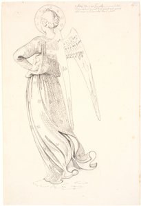 Engel von hinten gesehen - nach Fra Angelico von Johan Thomas Lundbye
