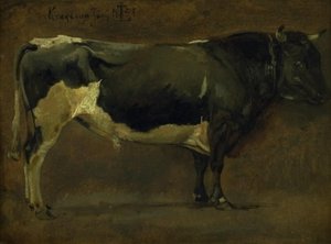 Schwarzbunter Stier von Johan Thomas Lundbye