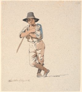 Stehender Hirtenjunge