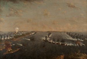 Erste russisch-schwedische Schlacht von Rochensalm am 24. August 1789, um 1790