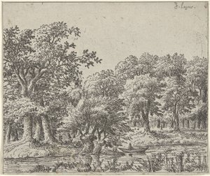 Landschaft mit Boot