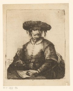Porträt eines unbekannten Künstlers von Johann Andreas Benjamin Nothnagel