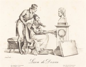 Leçon de Dessin Zeichenunterricht von Johann Anton André