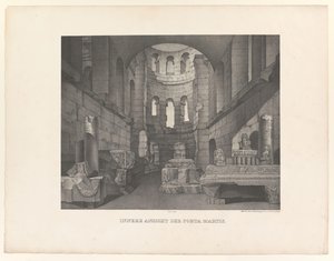 Porta Martis, von innen gesehen von Johann Anton Ramboux