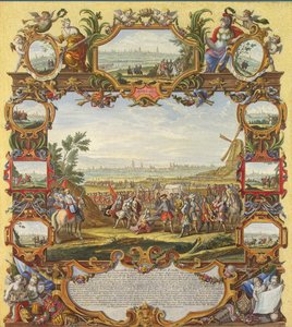 Eroberung der französischen Festung Menin durch die alliierten Truppen im Jahr 1706, frühes 18. Jahrhundert