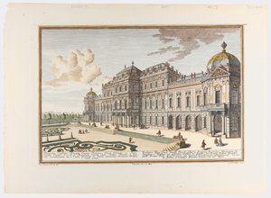 Prospekt Ihro Hochfürstl. Durchl. Herrn Eugenii Francisci Herzog zu Savoyen etc. Rittern des goldenen Vlieses, der Kaiserlichen und Königlichen Katholischen Majestät Hof-Kriegs-Rat-Präsidenten und Generalleutnants, auch General-Vikars in Italien, prächtige