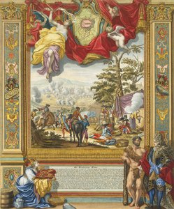 Belagerung von Mons durch die alliierten Truppen im Jahr 1709, frühes 18. Jahrhundert von Johann August Corvinus