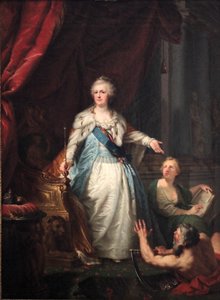 Allegorisches Porträt von Katharina II. von Johann Baptist von Lampi the Elder