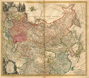 Karte von Russland aus: Imperii Russici et Tartariae universae tam majoris et Asiaticae quam minoris et