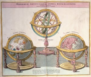 Vignetten der Welt aus Grosser Atlas, 1725 von Johann Baptista Homann