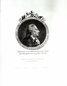 Medallion-Porträt von Giacomo Casanova im Alter von 63 Jahren, 1788