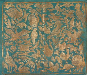 Brokadpapier mit Vogeldarstellungen, ca. 1790 von Johann Carl Munck